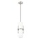 Z-Lite Cayden Pendant, 1-Light, 6.5 In.W x 16.75 In.H, Brushed Nickel/Clear + Etched Opal 1946P-BN - alternate 7